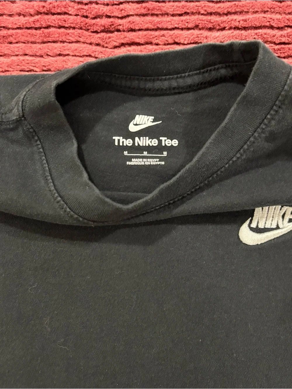 Nike Black Kids T-Shirt with White Swoosh